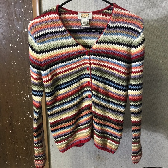 Knitted rainbow sweater - Picture 1 of 4